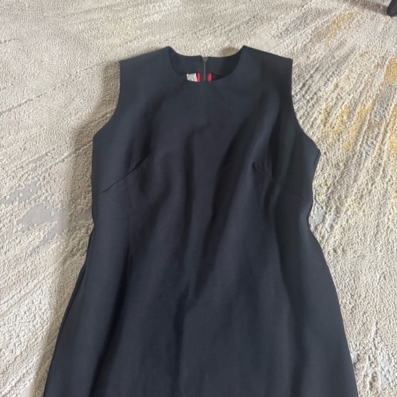 SPANX The Perfect Fitted black midi dress Sleeveless Premium Ponte Sheath large - Picture 4 of 15